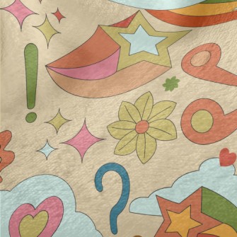 Rainbow Star Flower Minky
