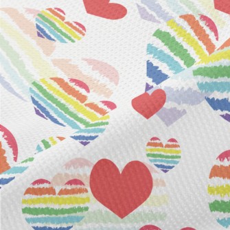 Rainbow Lines Love Piqué