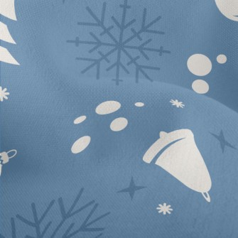 Snowy Christmas Lightweight Performance Linen