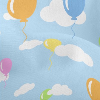 Colorful Balloons Flying Into  Lightweight Performance Linen