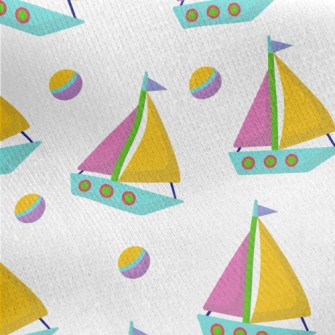Contrast Three-color Boat Jersey Backed Fleece