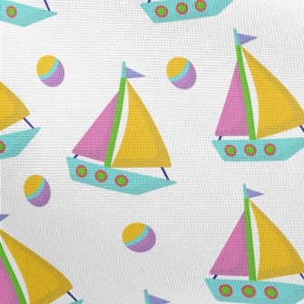 Contrast Three-color Boat Pongee