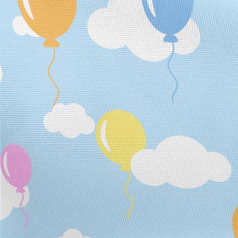 Colorful Balloons Flying Into  Pongee