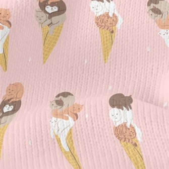 Stacking Cat Cones Stretch Jersey