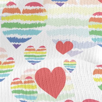 Rainbow Lines Love Stretch Jersey