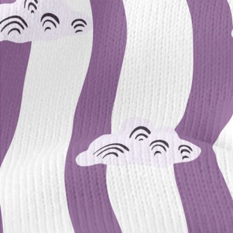 Straight Line Clouds Stretch Jersey