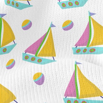 Contrast Three-color Boat Stretch Jersey