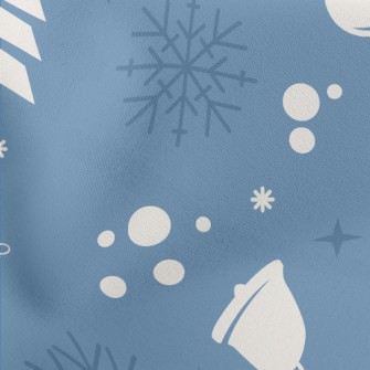 Snowy Christmas Lightweight Cotton Poplin