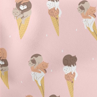 Stacking Cat Cones Lightweight Cotton Poplin