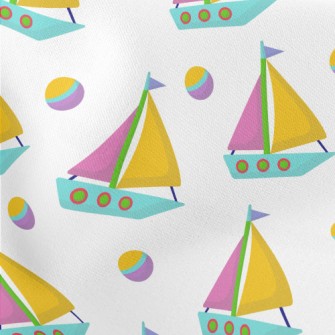 Contrast Three-color Boat Lightweight Cotton Poplin