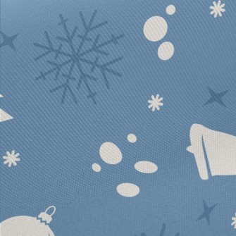 Snowy Christmas Midweight Cotton Poplin