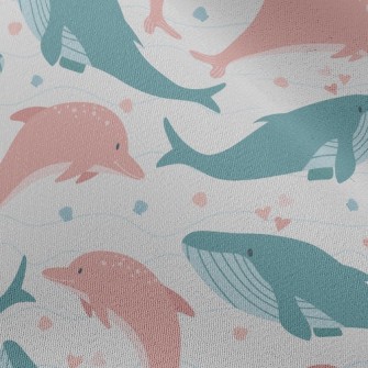 Whales And Dolphins Chiffon