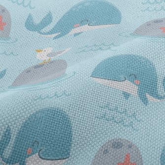 Lively Whale And Seagull Performance Linen