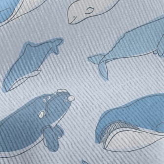 Simple Strokes Of Whale Standard Corduroy