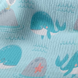 Lively Whale And Seagull Terry