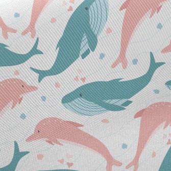 Whales And Dolphins Twill