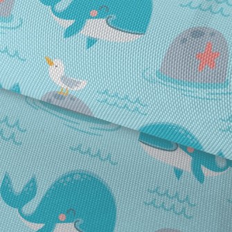 Lively Whale And Seagull Waterproof Oxford