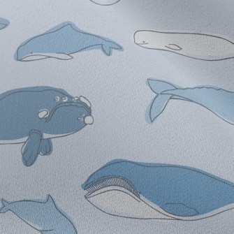 Simple Strokes Of Whale Chiffon