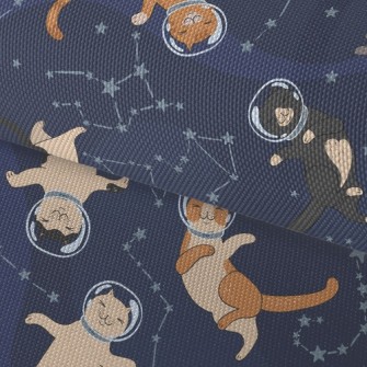 Funny Space Kitten Waterproof Oxford