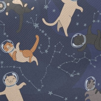 Funny Space Kitten Twill