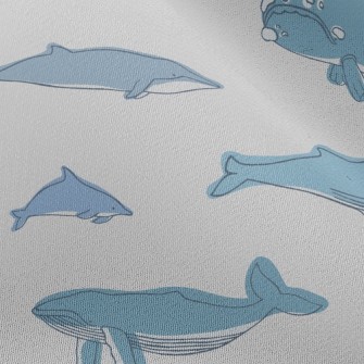 Giant Whale Family Chiffon