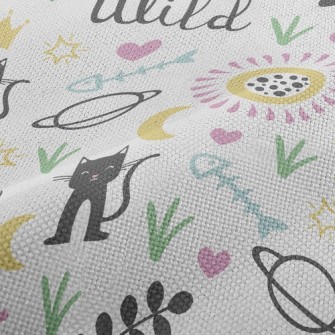 Cat Planet Flowers Performance Linen