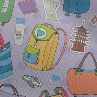 Backpackers Travel The World Chiffon