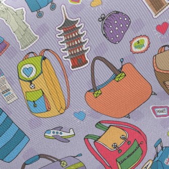 Backpackers Travel The World Twill