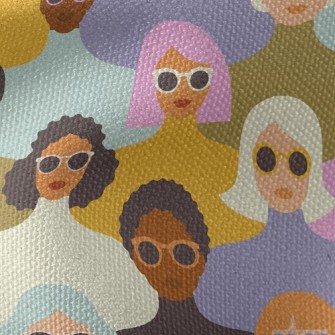 Handsome Lady In Sunglasses Waterproof Canvas