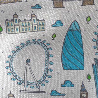 London Bridge Ferris Wheel Waterproof Canvas