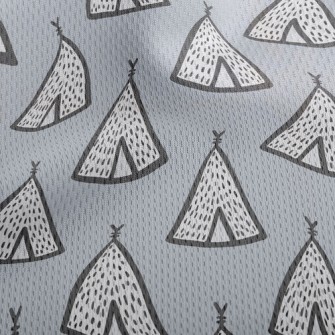 Cute Little Tent Athletic Mesh Flat Back