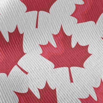 Bright Falling Maple Leaves Standard Corduroy