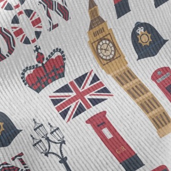 Big Ben And Telephone Box Standard Corduroy