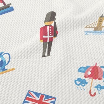 British Tourist Attractions Birdseye Piqué