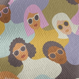 Handsome Lady In Sunglasses Standard Corduroy
