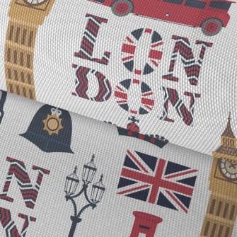 Big Ben And Telephone Box Waterproof Oxford