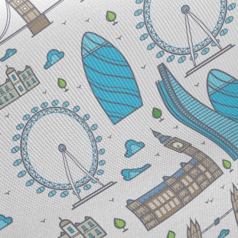 London Bridge Ferris Wheel Twill