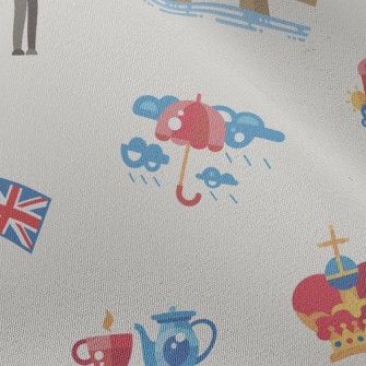 British Tourist Attractions Chiffon