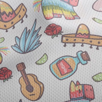 Mexican Day Of The Dead Athletic Mesh Flat Back