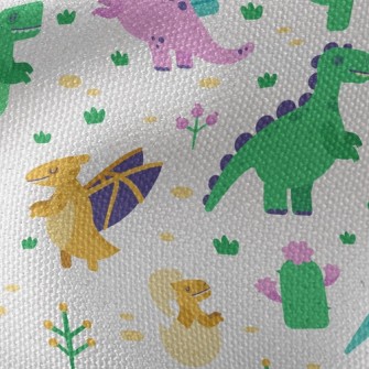 Cute Dinosaur Family Waterproof Canvas