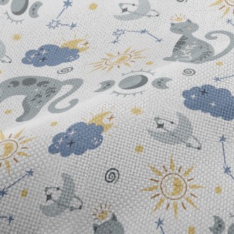 Mystical Praying Kitten Performance Linen