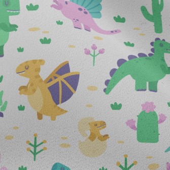Cute Dinosaur Family Chiffon