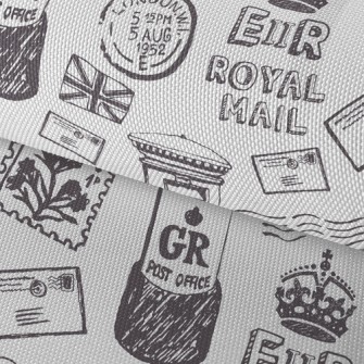 Vintage Mailbox Stamps Waterproof Oxford