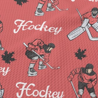 Handsome Canadian Hockey Birdseye Piqué