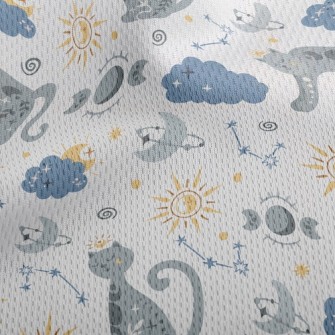 Mystical Praying Kitten Athletic Mesh Flat Back