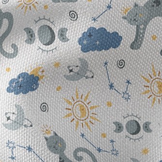 Mystical Praying Kitten Waterproof Canvas