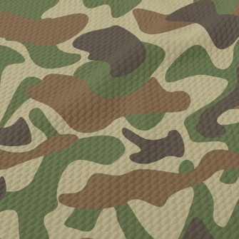 Basic Camouflage Pattern Birdseye Piqué