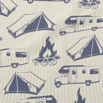 Campfire Tent Campervan Birdseye Piqué