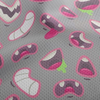 Funny Changing Mouth Athletic Mesh Flat Back