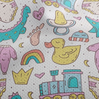 Baby Diaper Pacifier Toy Athletic Mesh Flat Back